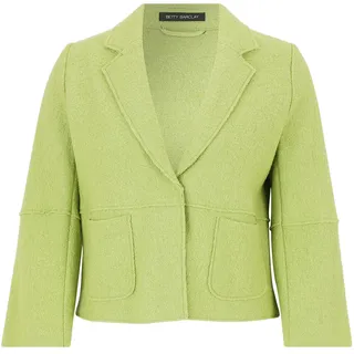 Jackenblazer BETTY BARCLAY "Blazer-Jacke mit Reverskragen", Damen, Gr. 48, grün (fresh moss), Obermaterial: 60% Viskose CV. 40% Wolle WO., Blazer Jackenblazer
