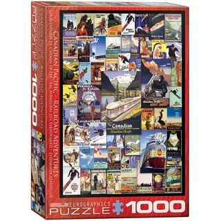 Vintage Art Kanadische Reisewerbung 1000 Teile Puzzle Format 68x48 cm