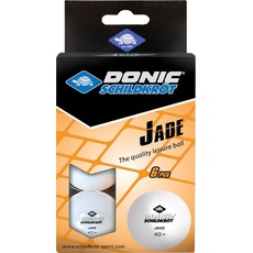 Donic-Schildkröt - Tischtennisball Jade, Poly 40+ Qualität, 6 Stk. im Blister, weiß
