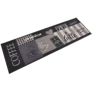 vidaXL Küchenteppich 60 x 180 cm Braun/Schwarz