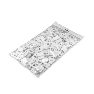Adam Hall Accessories MIDI CLIP - Beutel Artikel Midi Clip für Molton, 50 Stück , weiß