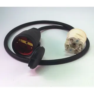 ABL Netzstecker / 16A Schuko Kupplung Adapter Leitung mit Perilex