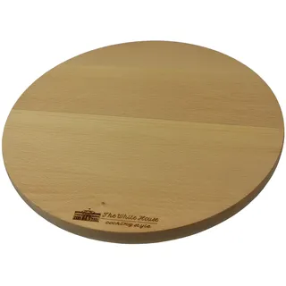 EFO Drehteller Holz 25,4 cm | Drehplatte aus natürlichem Buchenholz für rustikales Servieren | Rundes Drehtablett ideal für Pizza, Kuchen und Torten | Drehbare Servierplatte für stilvolle Präsentation