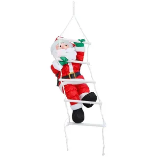 Bonetti Weihnachtsmann kletternd mit Leiter 110 cm bunt