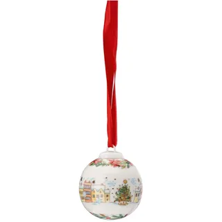 Hutschenreuther Porzellan-Minikugel 2023-"Weihnachtsklänge 4,5 cm