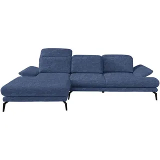 Stylife Ecksofa , Blau , Textil , Ottomane links, L-Form , 289x180 cm , Stoffauswahl, seitenverkehrt erhältlich, Hocker erhältlich , Wohnzimmer, Sofas & Couches, Wohnlandschaften, Ecksofas