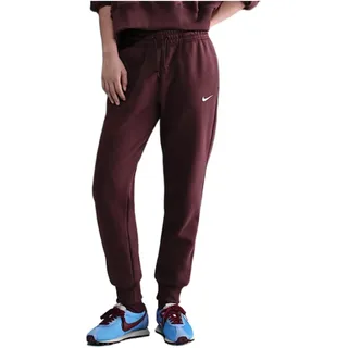 Nike Damen Phnx FLC Mr Std Hose, Burgundy Crush/Sail, M