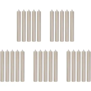 Butlers Stabkerze (25er Set) Rainbow , Beige , Paraffin , 2.2x18x2.2 cm , Dekoration, Kerzen & Kerzenhalter
