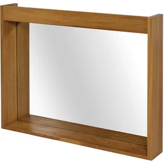 MCW Teak-Wandspiegel M75 100 x 77 cm Braun