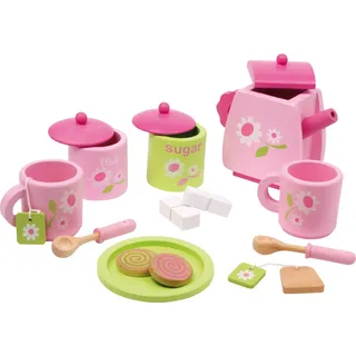 Small Foot Company Teeservice - Blümchen - rosa-grün