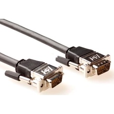 ACT 3 metre High Performance VGA cable male-male with metal hoods VGA METAL HOOD HD15M/M 3.00M (3 m, VGA), Video Kabel