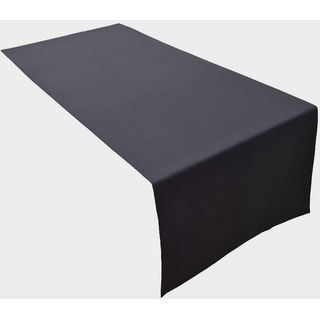 Lemos Home Hochwertiger Tischläufer Tischwäsche aus 100% Baumwolle Kollektion Konzept, Farbe & Größe wählbar (Tischläufer - 45x150cm, Anthrazit)