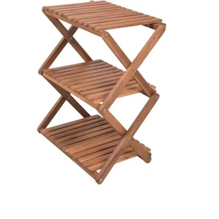 Gardenson Gartenregal , Braun, Akaziefarben , Holz , Akazie , 30x59x47 cm , FSC 100% , Dekoration, Gartendeko