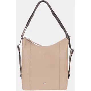 Rucksack HANNA Hobo Rucksack beige Damen - Leder - Beige