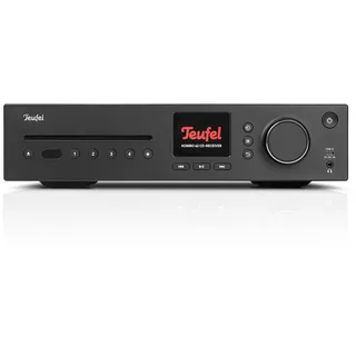 Teufel Kombo 62 Mk2 CD-Receiver - Kraftvoller Stereo-CD-Receiver mit Bluetooth, WLAN, DAB+/FM-Radio, Spotify Connect - schwarz