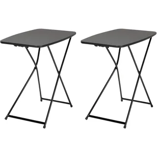 Cosco Höhenverstellbarer persönlicher Klapptisch für die Heckklappe x 2, Polypropylen, Schwarz, 66.04 x 45.7 x 71.1 cm