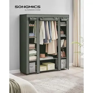 Kleiderschrank - Stoffkleiderschrank - Kleiderschrank aus Stoff - Kleideraufbewahrung - Schwarz