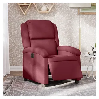 vidaXL Relaxsessel Modell 26 Stoff 86,5 x 99,5 x 70 cm Lila/Rot elektrisch