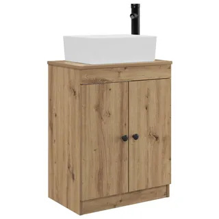 vidaXL Badezimmerschrank mit Waschbecken Artisan-Eiche 54 x 35 x 83 cm - Braun
