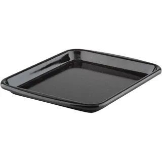 Riess, 0398-022, Mini-Backblech, 24.8 x 20 cm, CLASSIC - BACK- UND BRATFORMEN, Höhe 2,0 cm, Emaille, Schwarz, Induktion