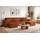 Eckcouch Stoff U-Form 2-Sitzer Orange