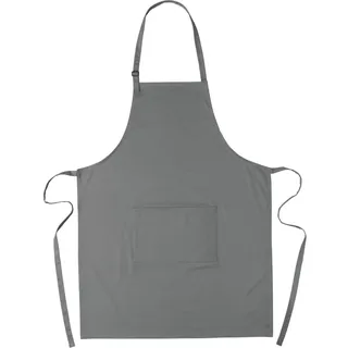 eBuyGB Unisex Schürzen aus 100% Baumwolle mit Verstellbarem Nackenband und Fronttasche Küchenschürze aus 100% Baumwolle, einfarbig