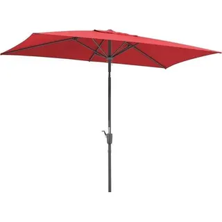 Tunis-Parasol rood groß 2,7m x 1,5m 6-teilig rechteckig