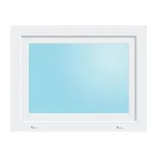 KM Meeth Kunststofffenster CL7 Weiß 80 cm x 100 DIN links Uw-Wert 0,90
