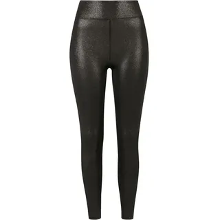 URBAN CLASSICS Glamour High Waist Leggings Sparkling Black 2XL