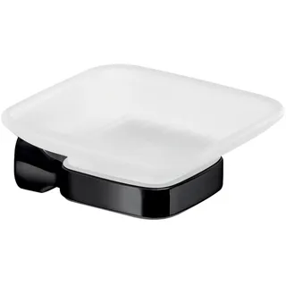 Gedy Schwarz, Krabi Seifenschale, Farbe, Komponenten aus Edelstahl und Chromall, 2 Jahre Garantie, Maße 4,5 x 10,5 x 11 cm und Gewicht 0,315 kg, Design R&S, einzigartig