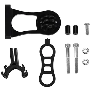 Fahrrad -Kilometerzähler Comupter Aluminiumlegierungsmontage für Garmin (schwarz)