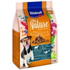 Vitakraft Vita Nature Premium Trockenfutter für Hunde, Geschmack Kalb, Karotten und Blaubeeren, 1,2 kg