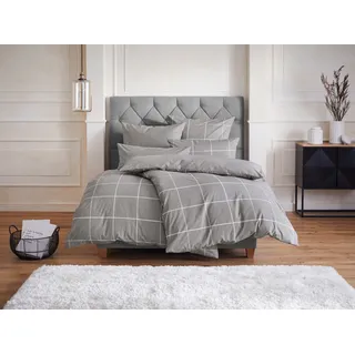 OTTO home Nature kariert Grau 155 x 220 cm + 80 x 80 cm