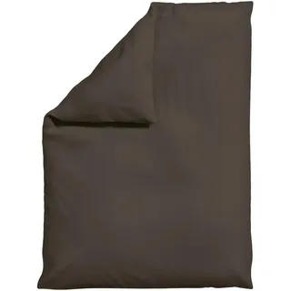 Schlafgut Bettdeckenbezug , Dunkelbraun , Textil , Uni , 155x220 cm , Textiles Vertrauen - Oeko-Tex®, AZO-frei, Bsci, Oeko-Tex® Standard 100 , pflegeleicht, atmungsaktiv, bügelleicht, schadstoffgeprüft, weiche und anschmiegsame Oberfläche, dicht gewebtes Garn , Heimtextilien, Bettwäsche & Leintücher, Bettwäsche, Übergrößen-Bettwäsche
