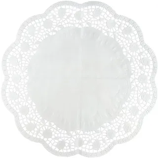 Zenker 15 Tortendeckchen aus Papier, 35 cm in weiß