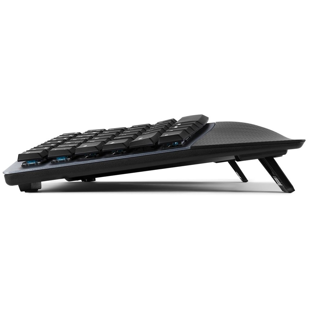 Bild von PERIBOARD-535 DE BR, ergonomische mechan. USB Tastatur braune Taster)