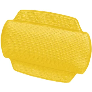 Spirella - Badewannenkissen Alaska Mit 8 Saugnäpfen Antibakteriell - Rutschhemmend Waschbar - Gelb - 23 x 32 cm