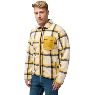 Jack Wolfskin Herren Felslicht Check Jacke (Größe L, beige)