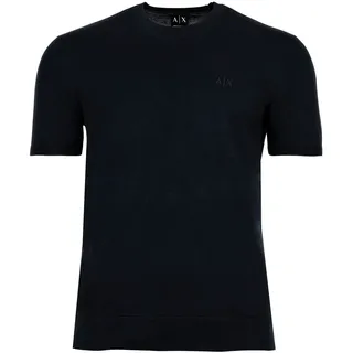 T-Shirt ARMANI EXCHANGE "T-Shirt PULLOVER 1er Pack", Herren, Gr. M, blau (dunkelblau), Obermaterial: 100% Baumwolle CO., Shirts T-Shirt