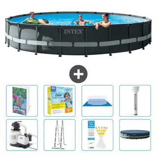 Ultra XTR Pool Rund - 610x122 cm - 7-teilig S532 - Grau