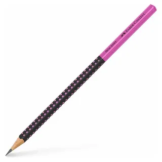 Faber-Castell Bleistift Grip 2001 Two Tone HB 1 St. Schwarz/Pink