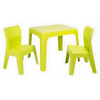 Garbar Jan Kindersitzgruppe Tisch Mit Stühlen - Green Lime - One Size