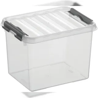 Aufbewahrungsbox Q-line 20 x 15 x 14,5 cm 3-tlg. transparent