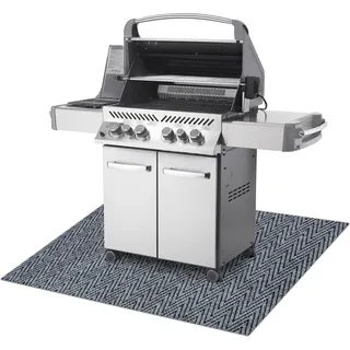 MAGNUS 2954 Grillschutzmatte für Terrasse, draussen - grau Grau 150x200 cm - Grau