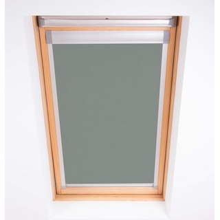 Bloc Skylight Rollo 5 (78/98) für Fakro Dachfenster Blockout, Zinn, Dunkelgrau