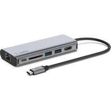 Bild USB-C Multimedia Hub, USB-Hub, RJ-45, USB-C 3.0 [Stecker] (AVC008btSGY)