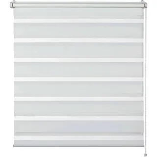 Schöner Wohnen Doppelrollo Tilda 100 x 150 cm transparent/weiß