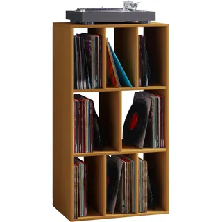 VCM Schallplattenregal Raumteiler 60 cm Buche Braun
