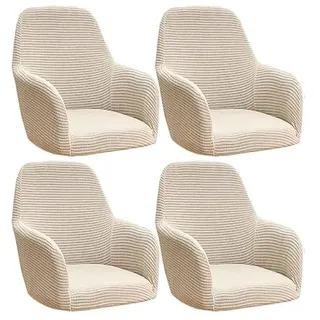 YIJOY Stretch Stuhlhussen-Bezüge Stuhlbezug Mit Armlehne 4/6er Set Esszimmerstuhlbezug Hochlehner Stuhlbezug Schonbezug Stuhl Abdeckung Schonbezug Für Esszimmer, Büro Schutzhülle