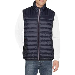 Tommy Hilfiger Herren Lightweight Packable Puffer Vest Daunenweste, Mitternacht/Ausflug, einfarbig (Midnight//Getaway Solids), XL